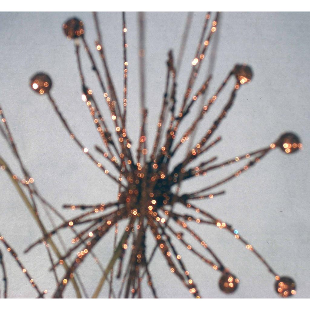 [X81884-CHO] 30" GLITTER STARBURST SPRAY X3 1  CHOCOLATE