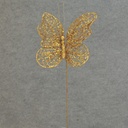 12" GOLD NETTING BUTTERFLY W/19" PICK
