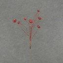 30" GLITTER LOTUS POD SPRAY X7  RED