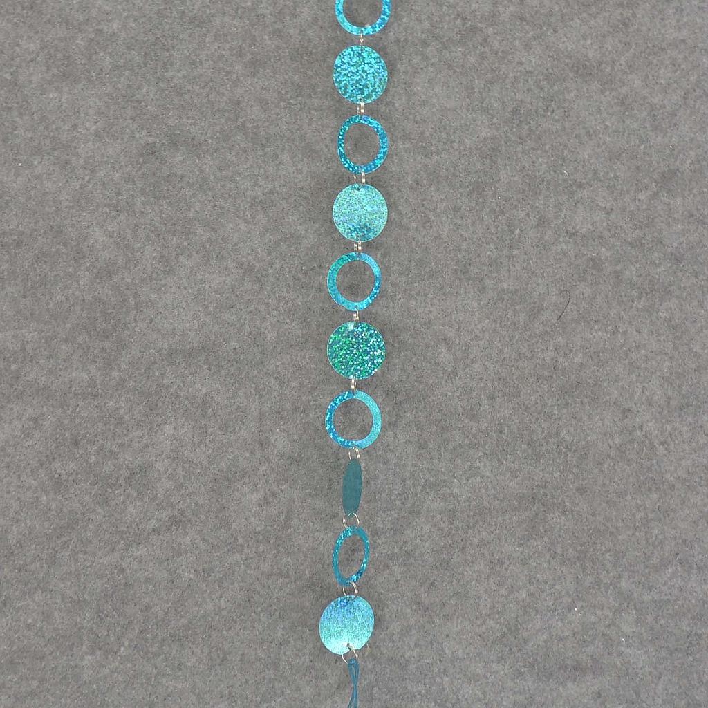 6' CIRCLE/LOOP GARLAND - BLUE