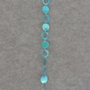 6' CIRCLE/LOOP GARLAND - BLUE