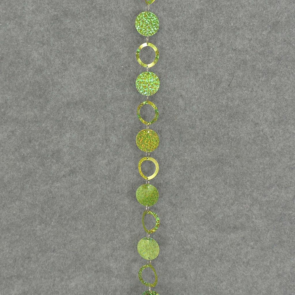 6' CIRCLE/LOOP GARLAND - GREEN