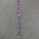 [X92636-PUR] 72&quot; STAR GARLAND - PURPLE