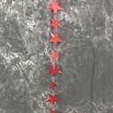 72" STAR GARLAND  -  RED