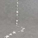 72" STAR GARLAND - WHITE