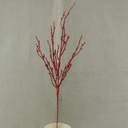 22&quot; GLITTER TWIG BRANCH  RED