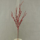 22" GLITTER TWIG BRANCH  RED