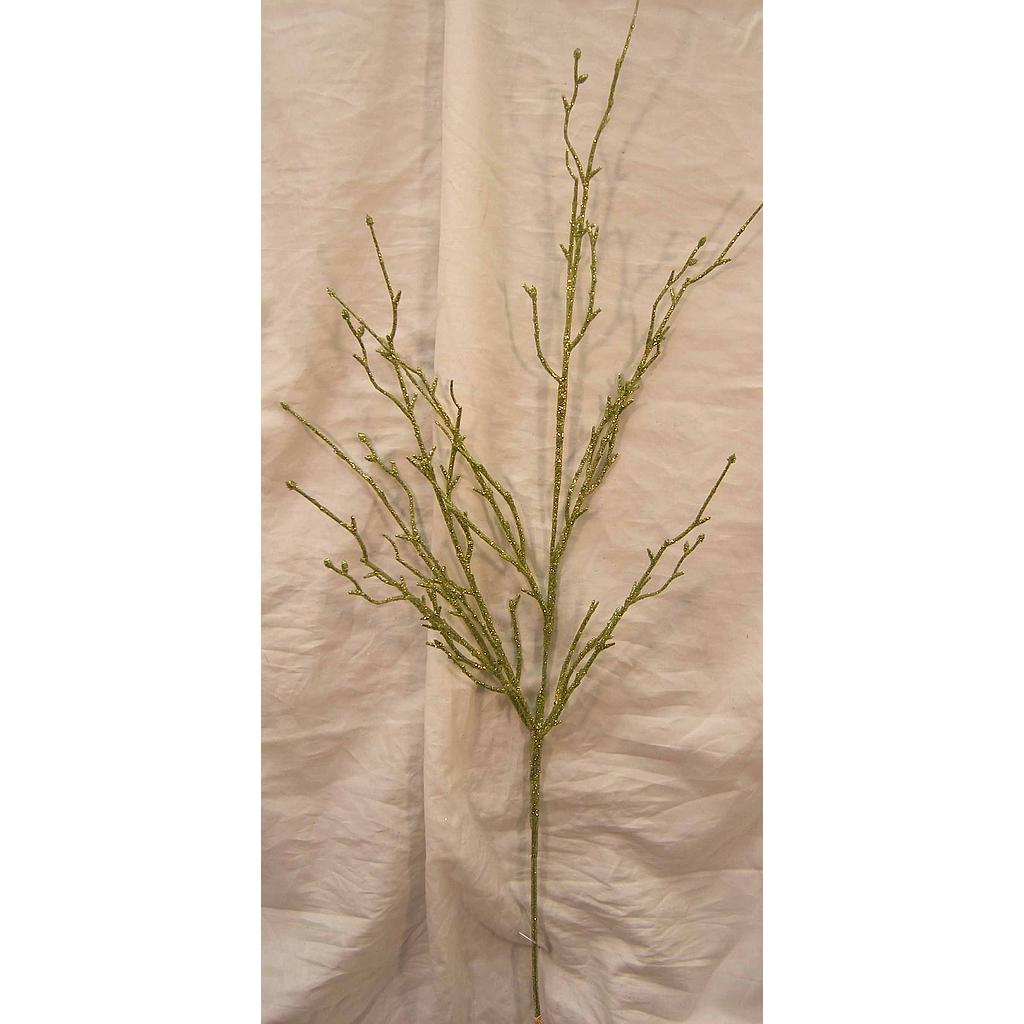 36" GLITTER TWIG BRANCH GREEN