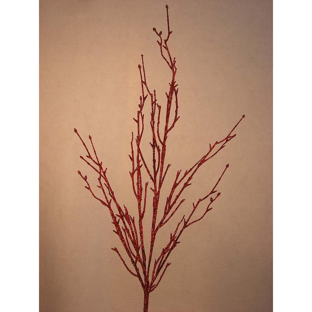 36&quot; GLITTER TWIG BRANCH RED