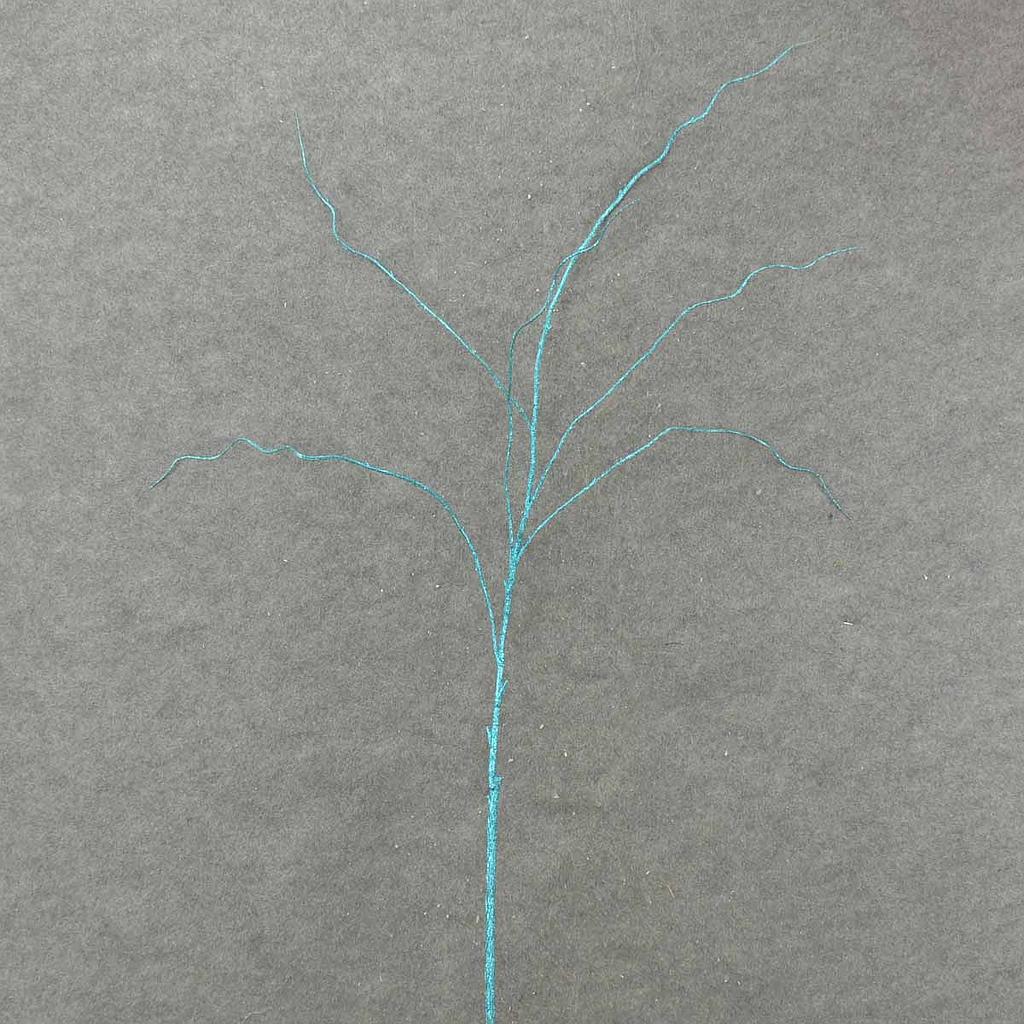 50" GLITTER TWIG SPRAY  BLUE
