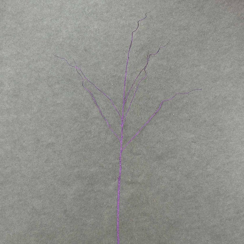 50" GLITTER TWIG SPRAY  PURPLE