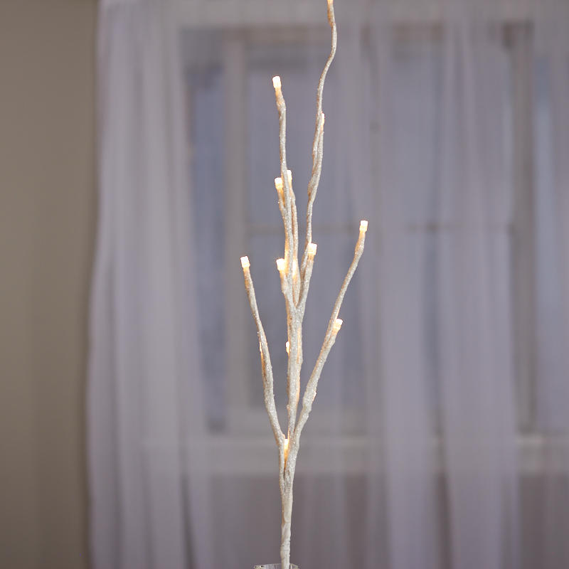 LIGHTED TWIG BRANCH 28&quot;  LED  WHITE