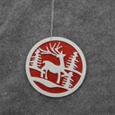 ORANAMENT HANGER W/REINDEER 6"d