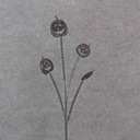 20" PUMPKIN SPRAY BLACK