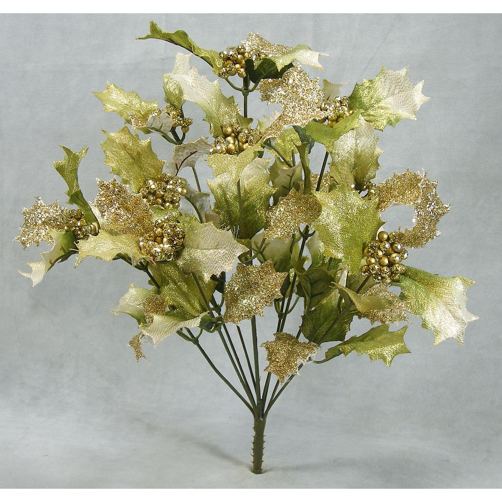 [XB324-GRN] HOLLY BUSH X10 SHINE LAME  GREEN