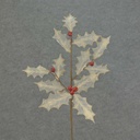 30" HOLLY LEAVES SPRAY
