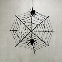 SPIDER WEB ORNAMENT 12" BLACK