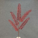 34" FERN SPRAY METAL/GLIT X5 RED