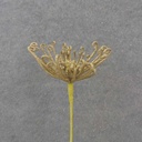 13" GLITTER MUM PICK GOLD
