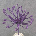 13" GLITTER MUM PICK PURPLE
