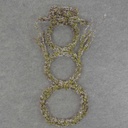 SNOWMAN 30.5"x15" TWIG W/MOSS & SNOW