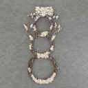 30.5" SNOWMAN 30x15" TWIG W/SNOW & ICE
