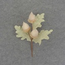 ACORN/FELT LEAF PICK 12&quot; CREAM
