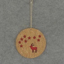 ORNAMENT CORK W/BUCK 6"