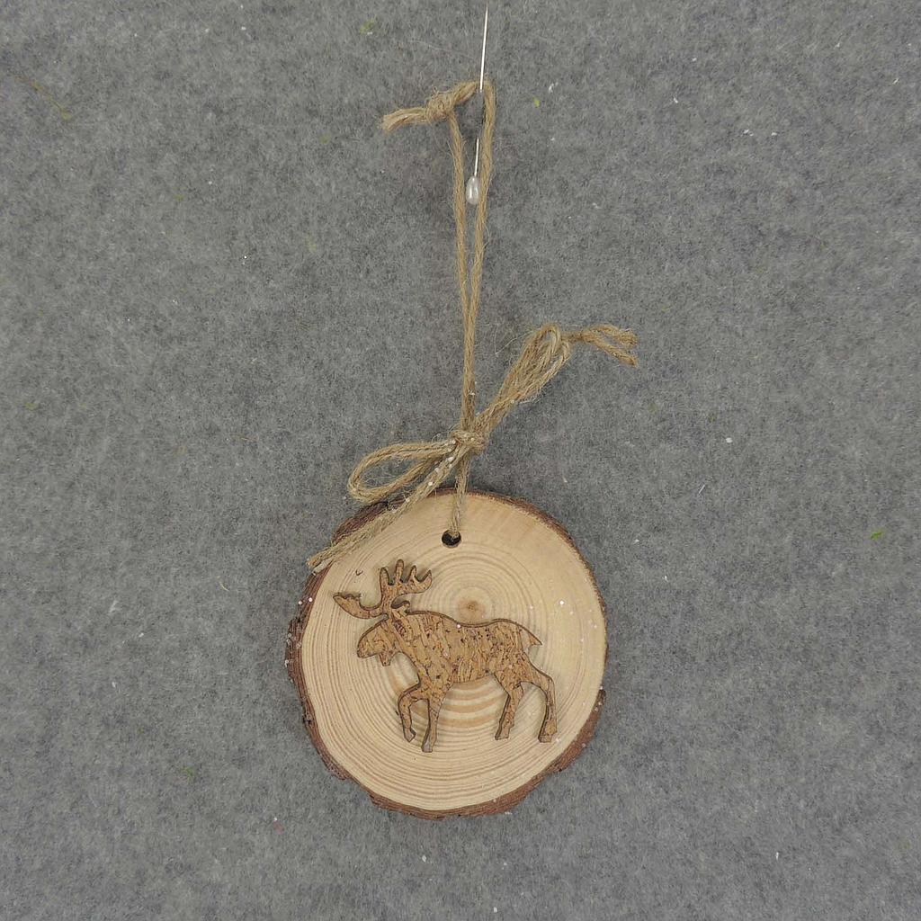 ORNAMENT TREE COOKIE 3.25x3" MOOSE