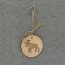 ORNAMENT TREE COOKIE 3.25x3" MOOSE