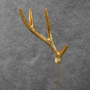 7.5" ANTLER ON 8" PICK GOLD