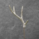 7.5" ANTLER ON 8" PICK SILVER