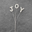 31" J-O-Y SPRAY SILVER/WHITE W/GEMS