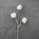 24" POM-POM/GRASS SPRAY X3 WHITE