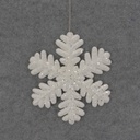 SNOWFLAKE DISPLAY w/HANGER 9"