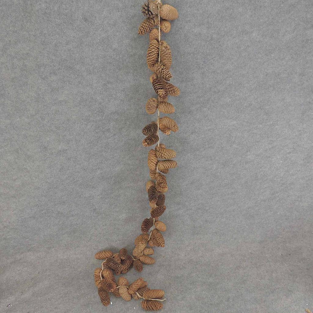 [XB6057] 66" PINE CONE GARLAND NATURAL