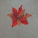 21" POINSETTIA PICK NAT MAT RED 13" DIA
