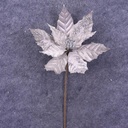POINSETTIA PICK 12" 10"dia BLM  SILVER