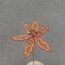 POINSETTIA PICK CORK 10" RED