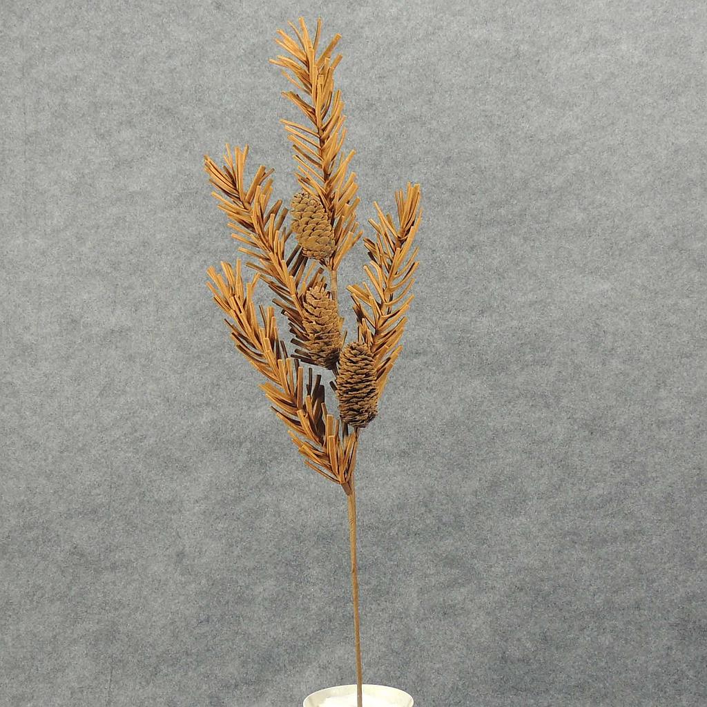 [XA4015-LBN] 29" PINE FOAM SPRAY W/CONES LIGHT BROWN