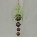 DOOR HANGER BELLS W/PINE 18" RUSTIC