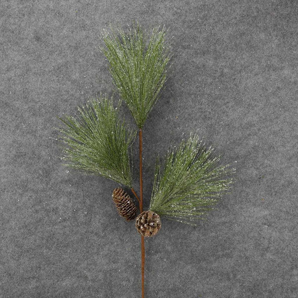 PINE SPRAY W/CONES&ICE  28"