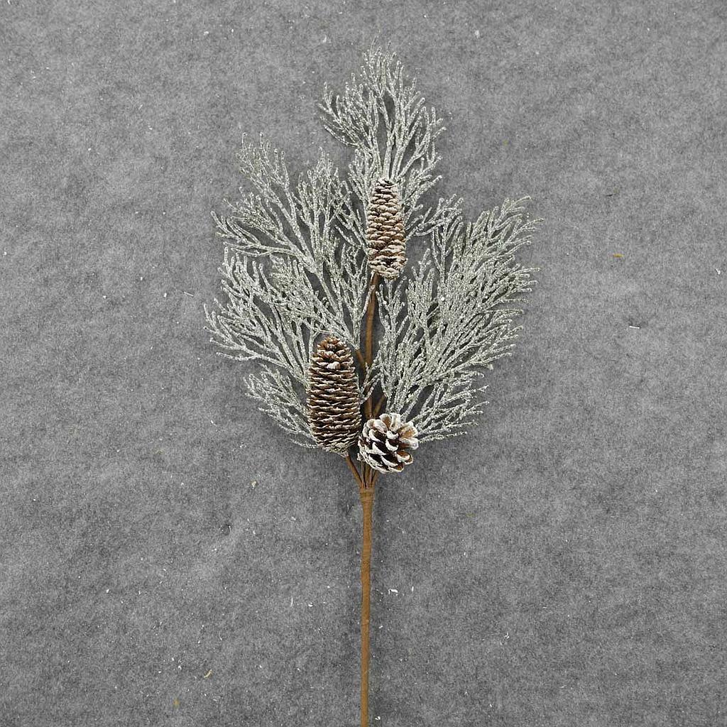 [XA8144] 28" CEDAR PINE SPRAY W/CONES