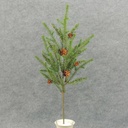 28" PINE SPRAY NATURAL GREEN