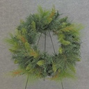 24" WREATH MIXED PVC PINE