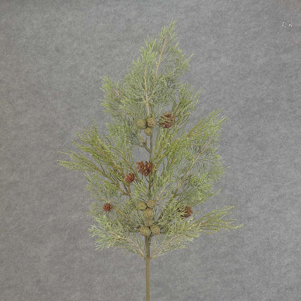 CEDAR SPRAY W/BERRIES&CONES 27"