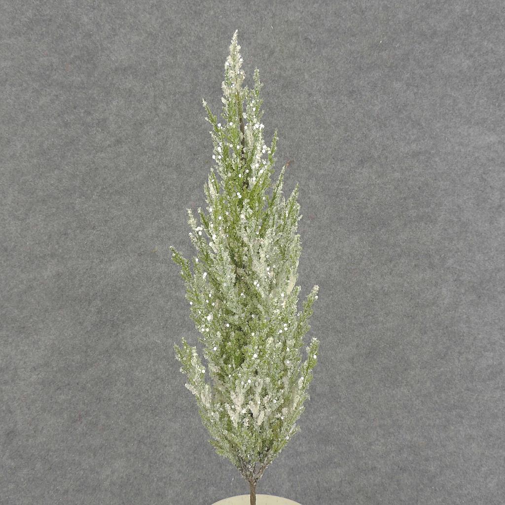 [XB6036-SNO] 17" CEDAR SPRAY X7 MEDIUM w/SNOW