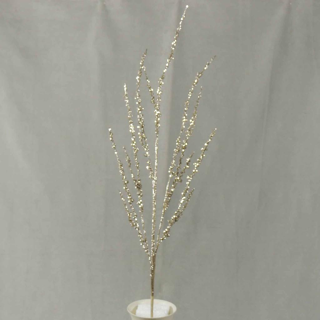 34" TWIG/BUBBLEBERRY GLITTER SPRAY PLATINUM