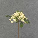 BERRY PICK W/LEAVES 11"  CREAM