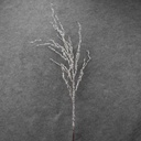45" TWIG/BERRY SPRAY FLOCKED WHITE